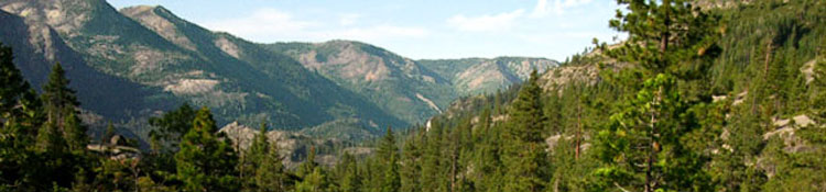 View of the Mokelumen from Summit City Creek